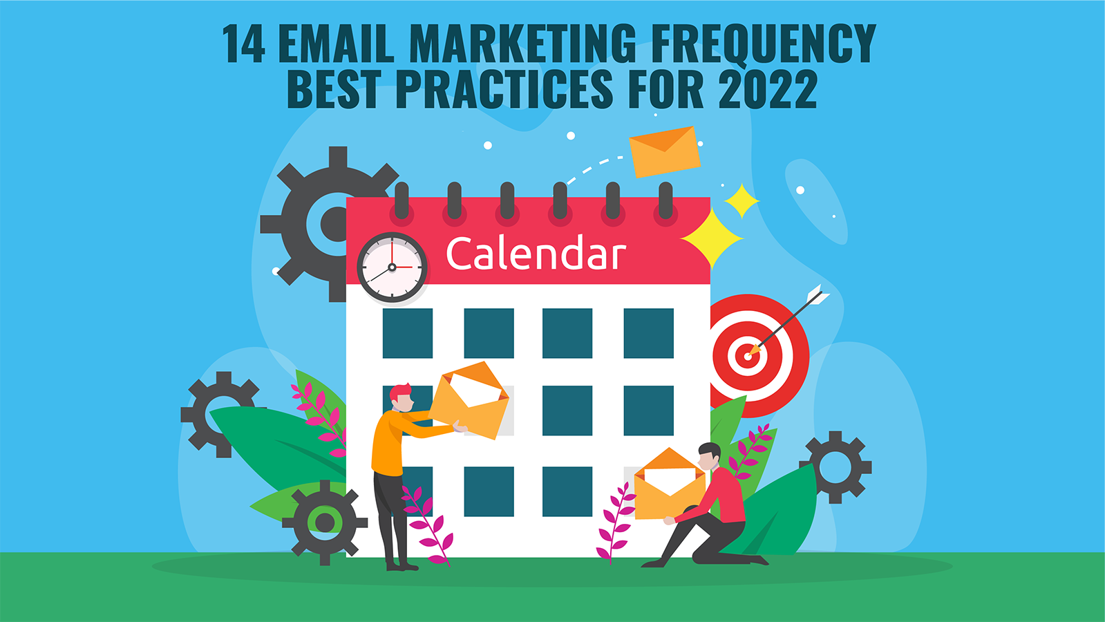Email marketing frequency best practices illustration
